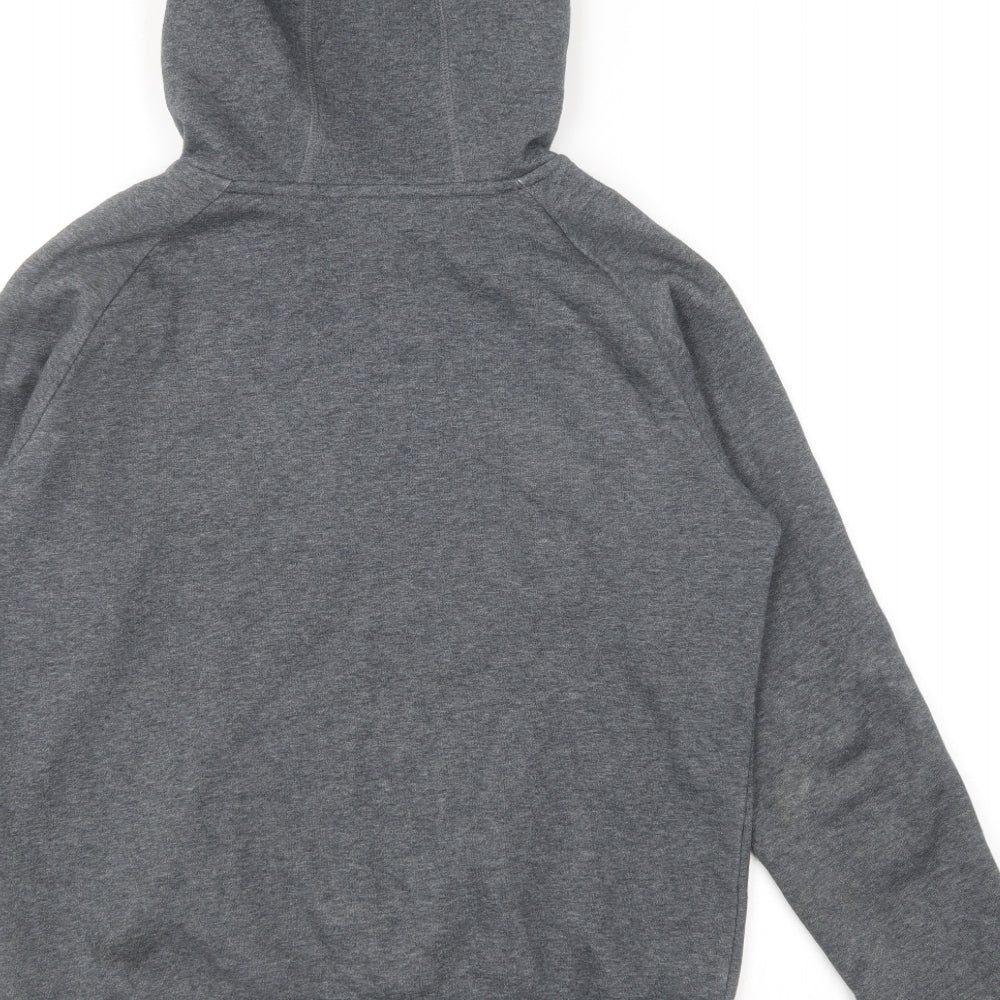 adidas Boys Grey Polyester Pullover Hoodie Size 10-11 Years Pullover
