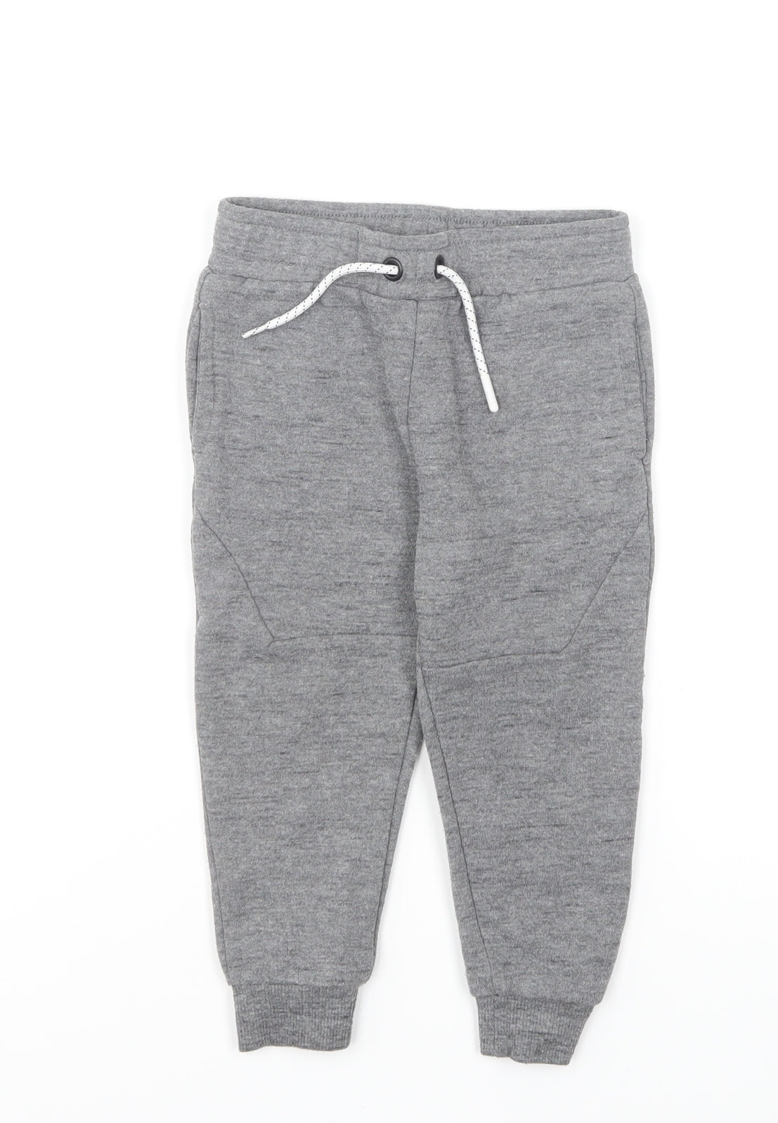 Jeff & Co Baby Grey Polyester Jogger Trousers Size 18-24 Months Drawstring