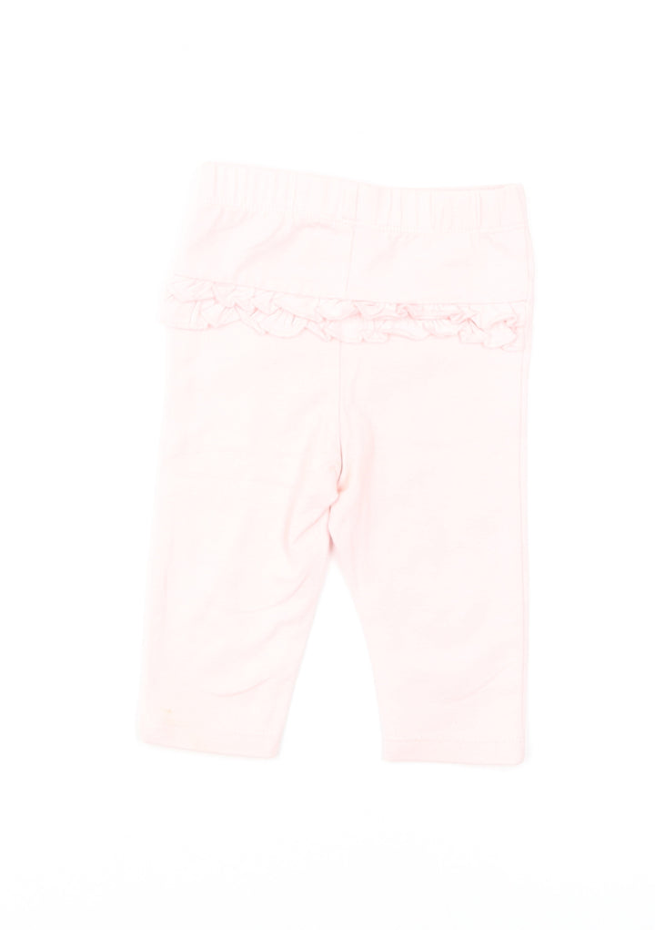 George Girls Pink Cotton Jogger Leggings Size 3-6 Months Pullover
