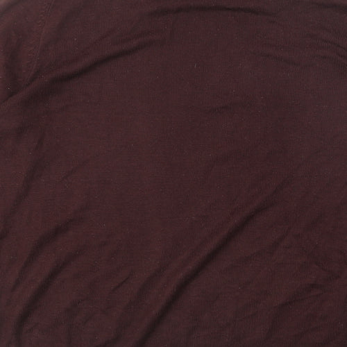 River Island Mens Purple Round Neck Acrylic Pullover Jumper Size L