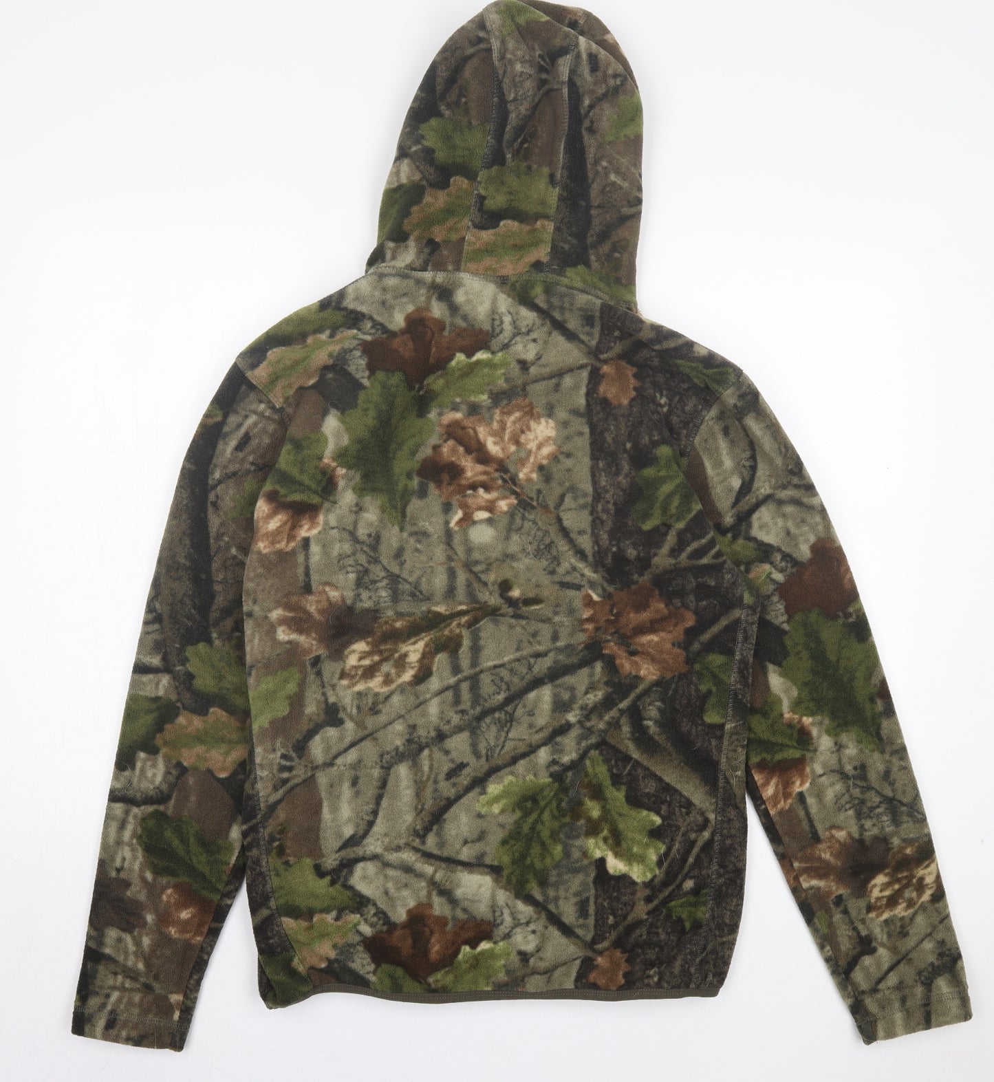 Jack Pyke Mens Green Camouflage Polyester Pullover Hoodie Size L