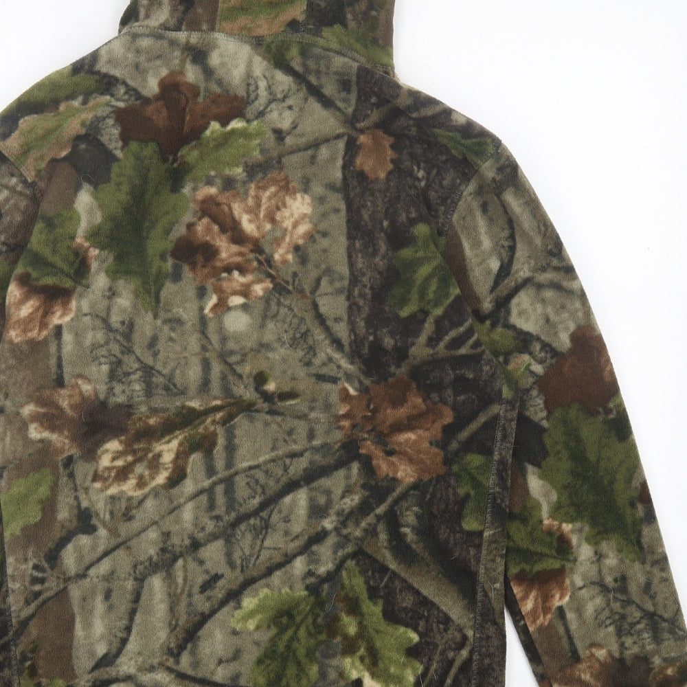 Jack Pyke Mens Green Camouflage Polyester Pullover Hoodie Size L