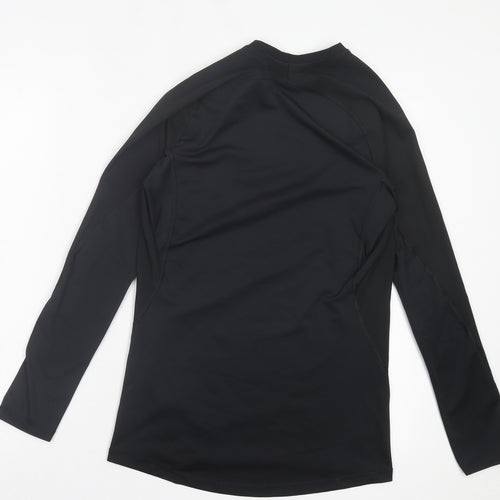 adidas Mens Black Polyester Basic Casual Size M Crew Neck Pullover - Tech-Fit