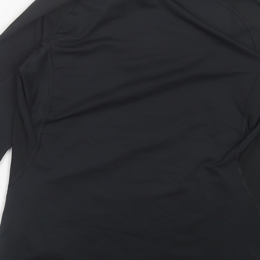 adidas Mens Black Polyester Basic Casual Size M Crew Neck Pullover - Tech-Fit