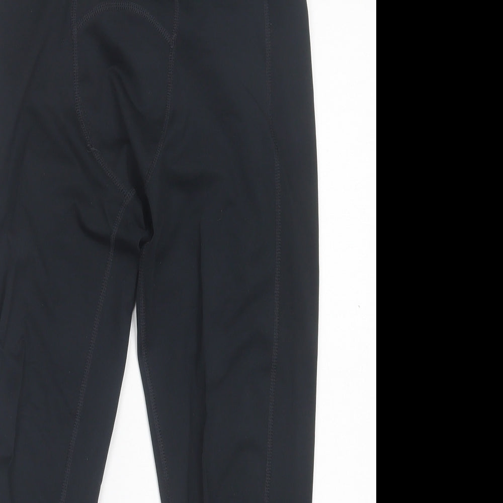 MP Mens Black Polyester Cropped Leggings Size M L20 in Regular Pullover