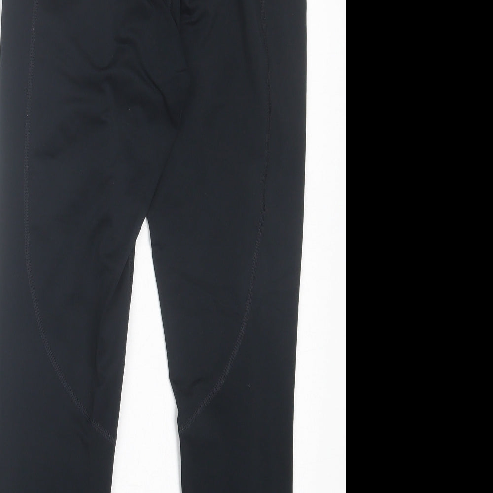 MP Mens Black Polyester Cropped Leggings Size M L20 in Regular Pullover