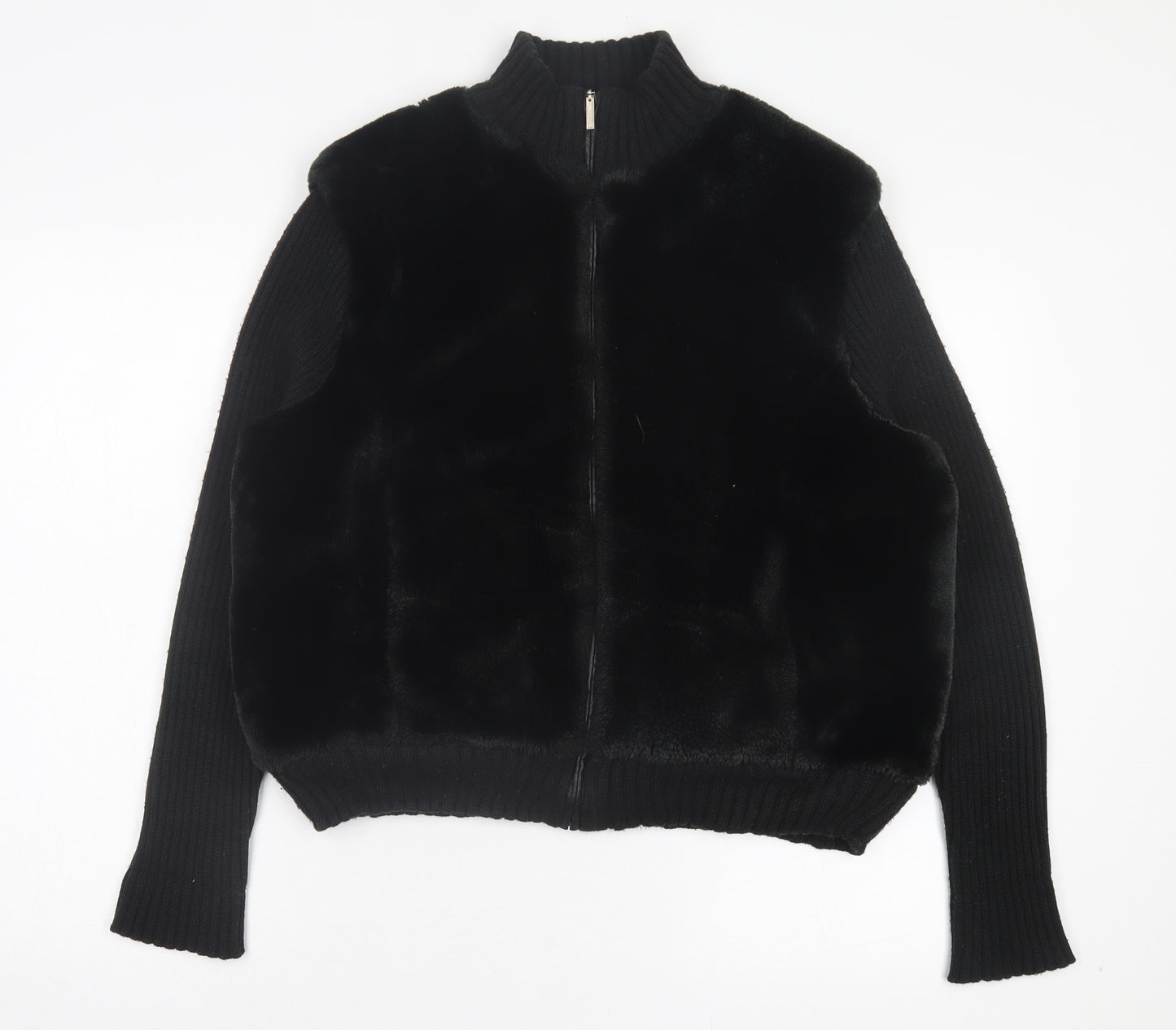 Dunnes Stores Womens Black Jacket Size 18 Zip