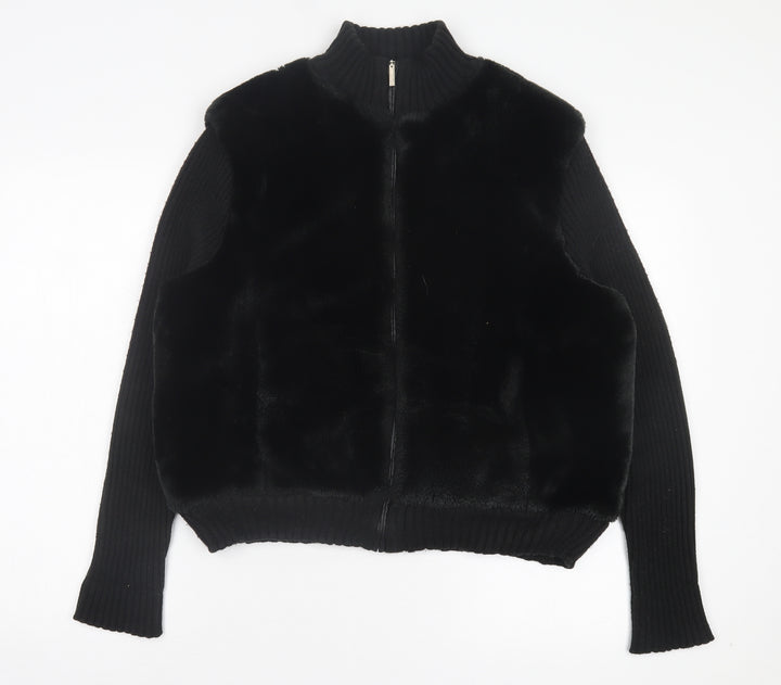 Dunnes Stores Womens Black Jacket Size 18 Zip