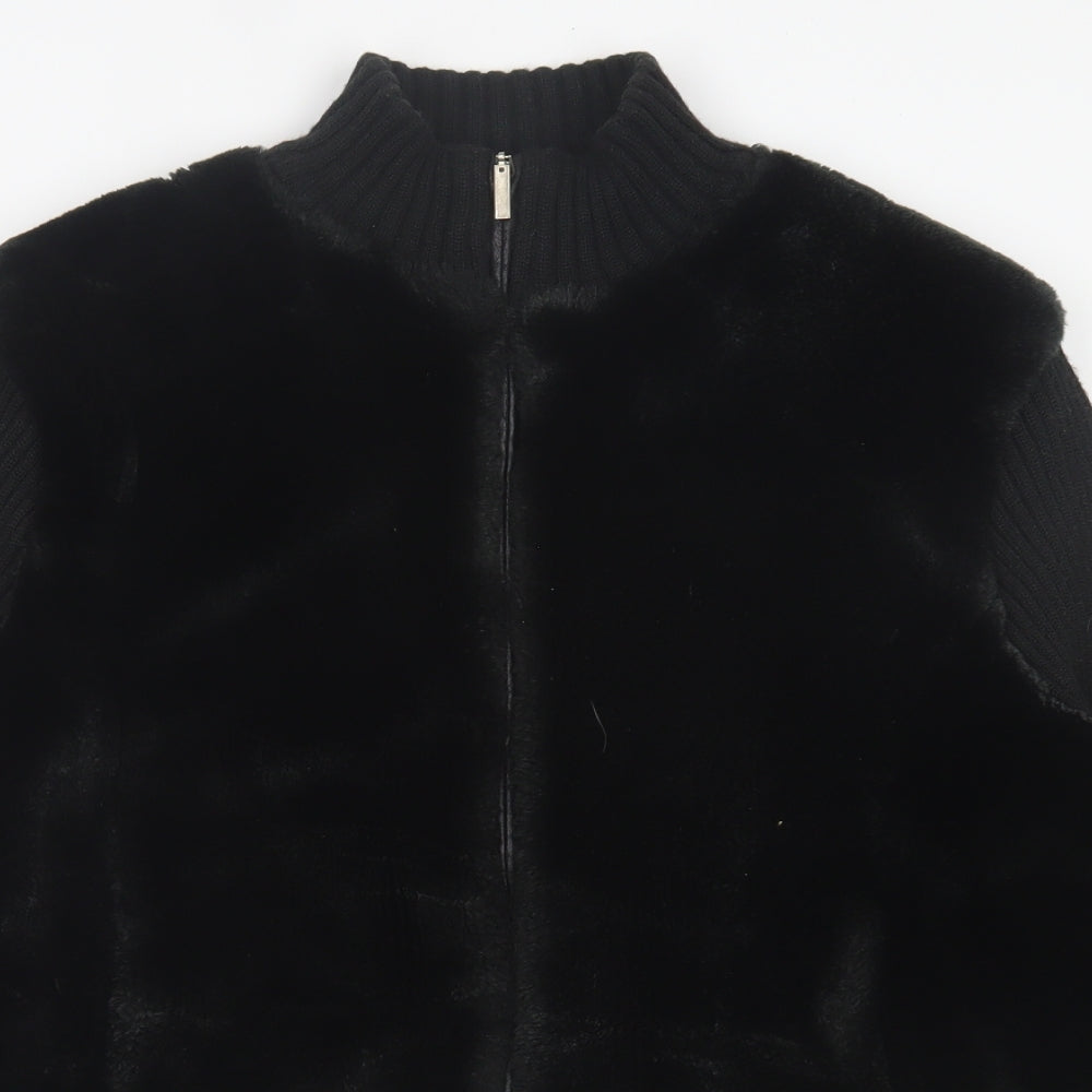 Dunnes Stores Womens Black Jacket Size 18 Zip