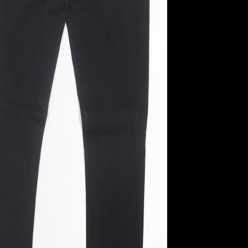 River Island Mens Black Cotton Skinny Jeans Size 32 in L34 in Regular Button