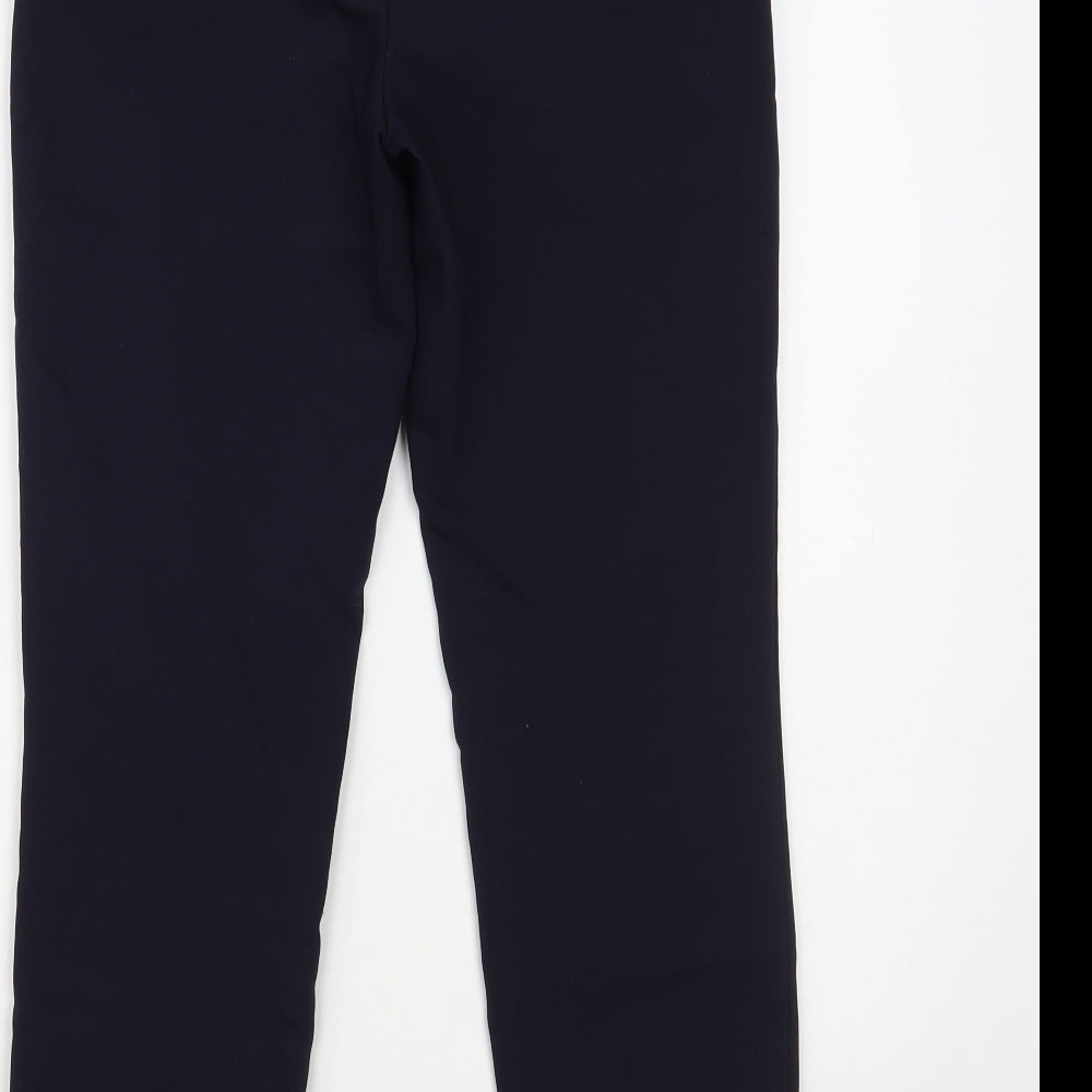 Et Vous Womens Blue Cotton Dress Pants Trousers Size 8 L27 in Regular Button