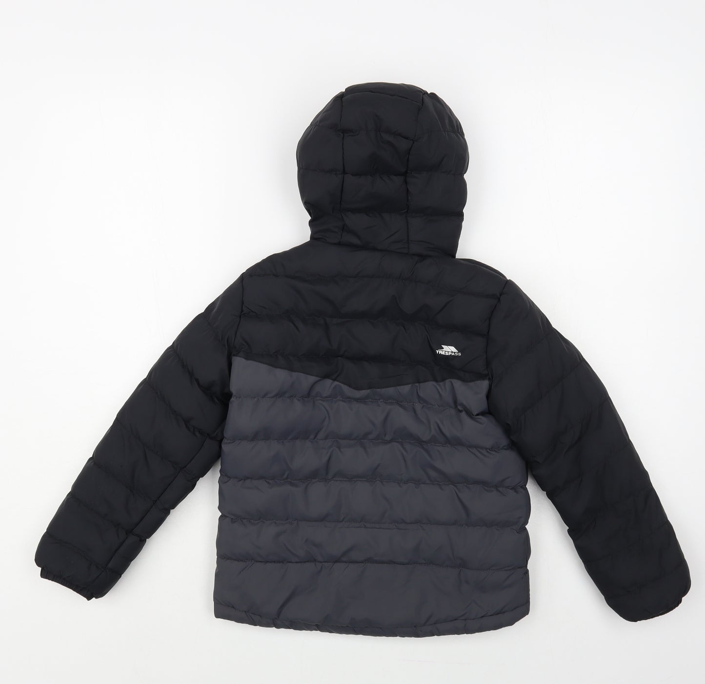 Trespass Boys Black Puffer Jacket Jacket Size 5-6 Years Zip