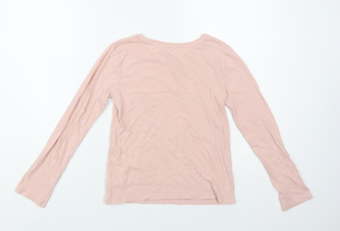 Gap Girls Pink Cotton Pullover T-Shirt Size 10-11 Years Crew Neck Pullover - Wish List