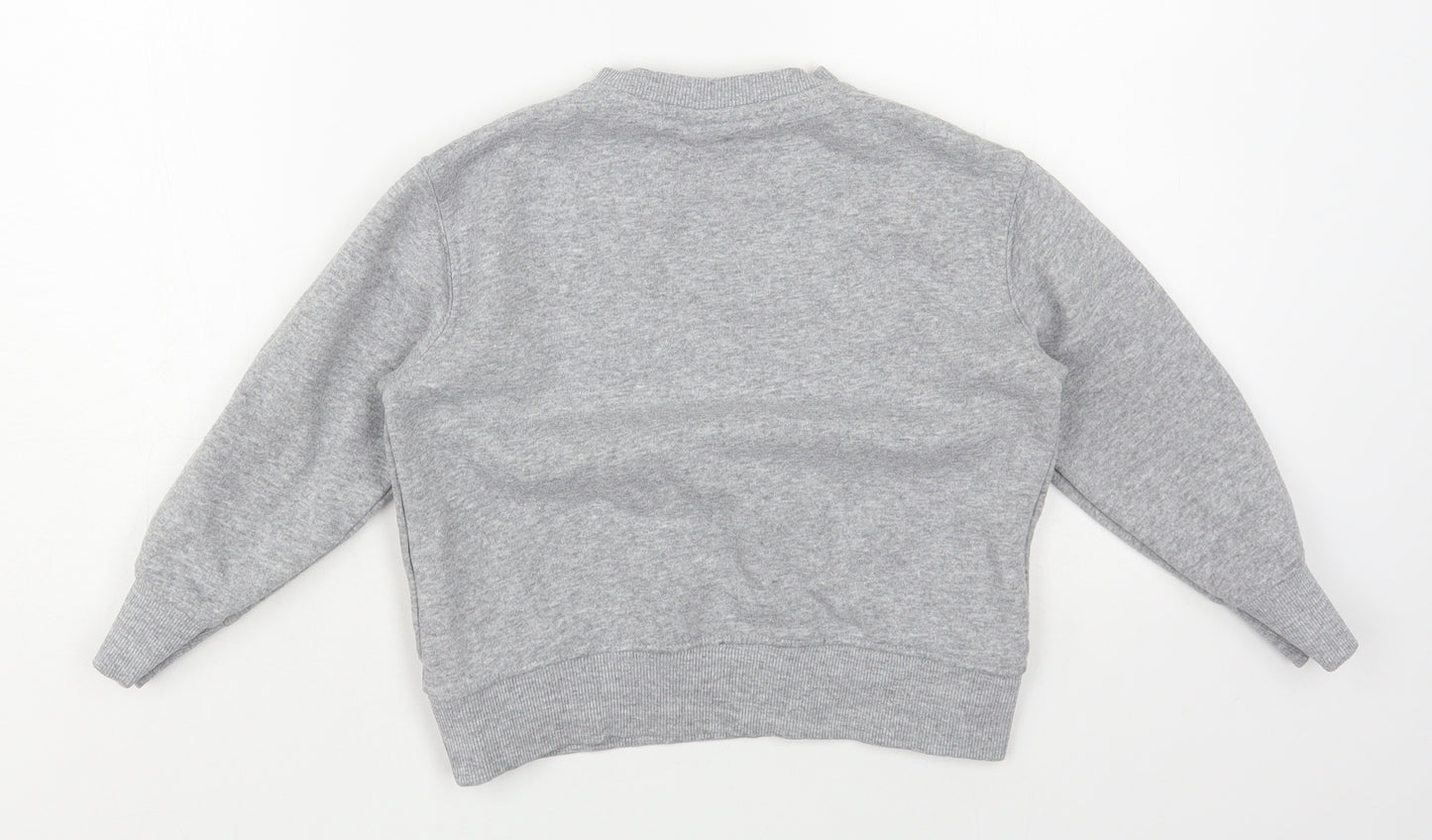 Zara Girls Grey Cotton Pullover Sweatshirt Size 6 Years Pullover - The Future Awaits You