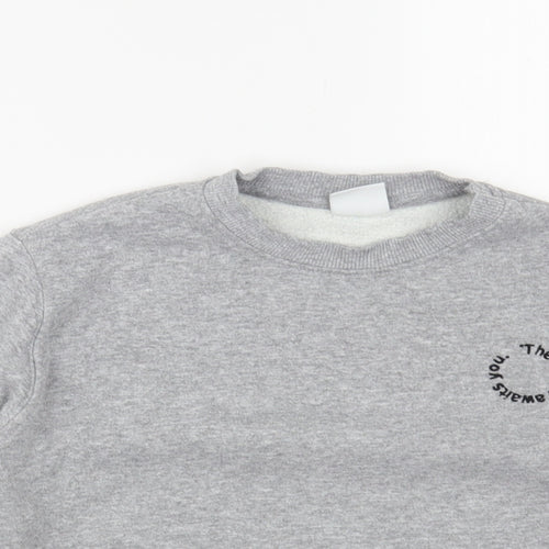 Zara Girls Grey Cotton Pullover Sweatshirt Size 6 Years Pullover - The Future Awaits You
