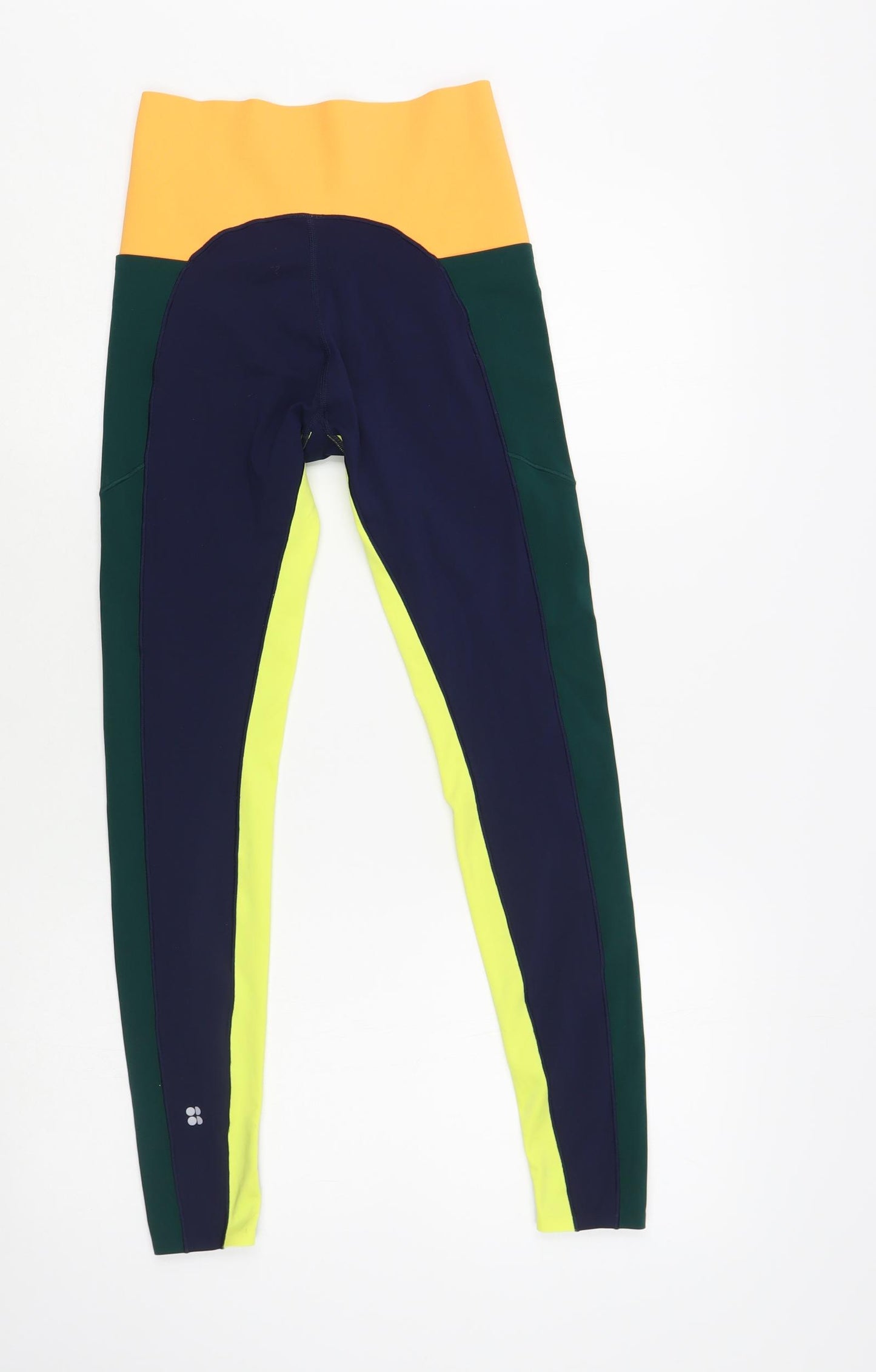 Sweaty Betty Womens Multicoloured Colourblock Nylon Compression Leggings Size XS L26 in Regular Pullover