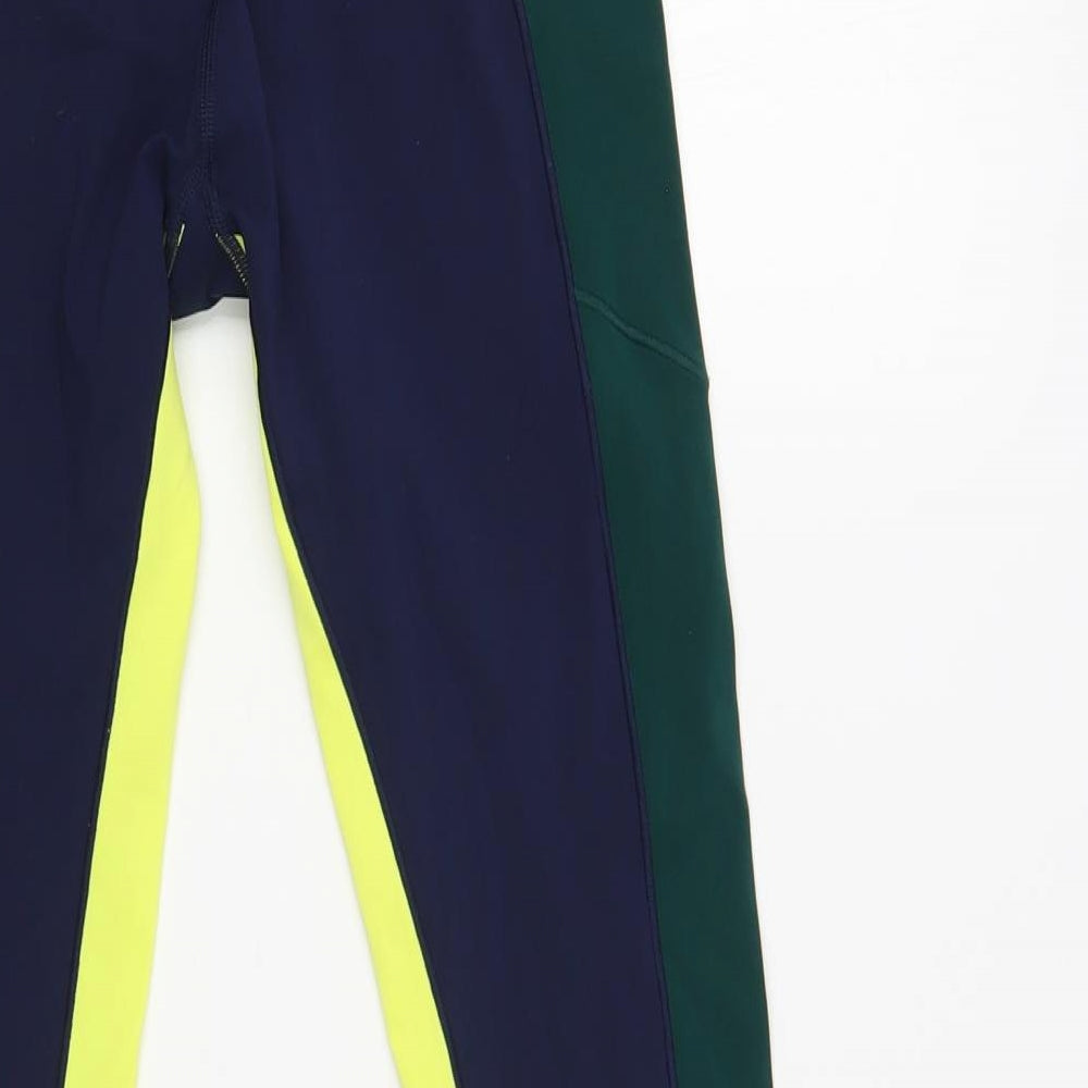 Sweaty Betty Womens Multicoloured Colourblock Nylon Compression Leggings Size XS L26 in Regular Pullover