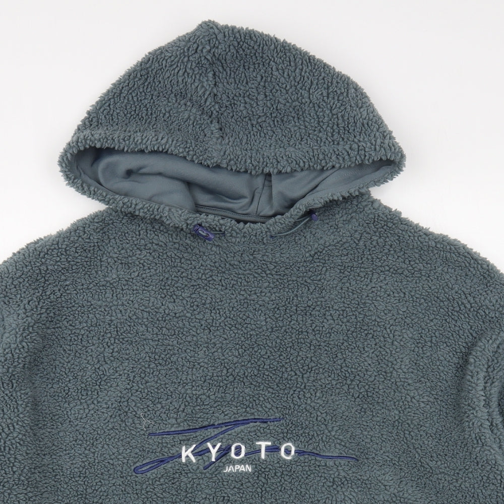 ASOS Mens Green Polyester Pullover Hoodie Size L - Kyoto Japan