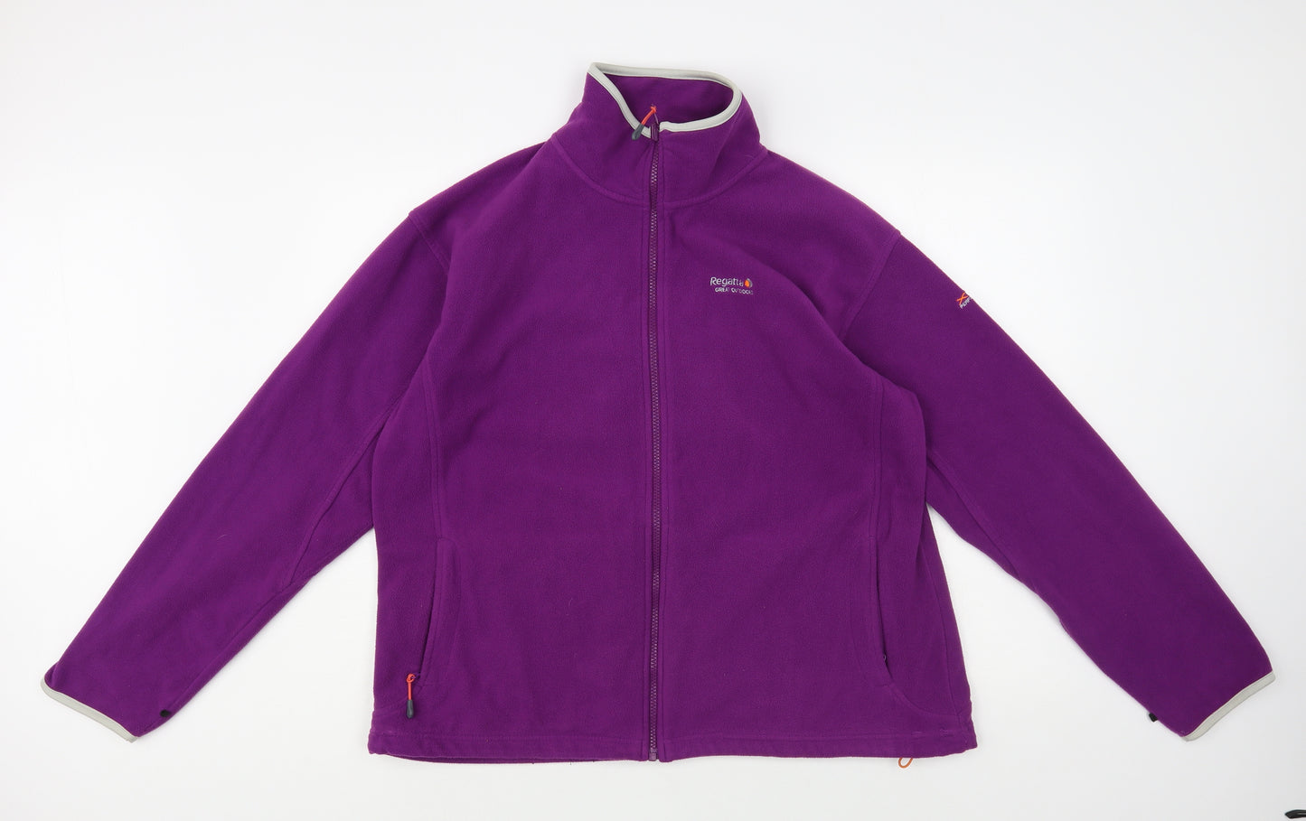 Regatta Womens Purple Polyester Full Zip Hoodie Size 20 Zip