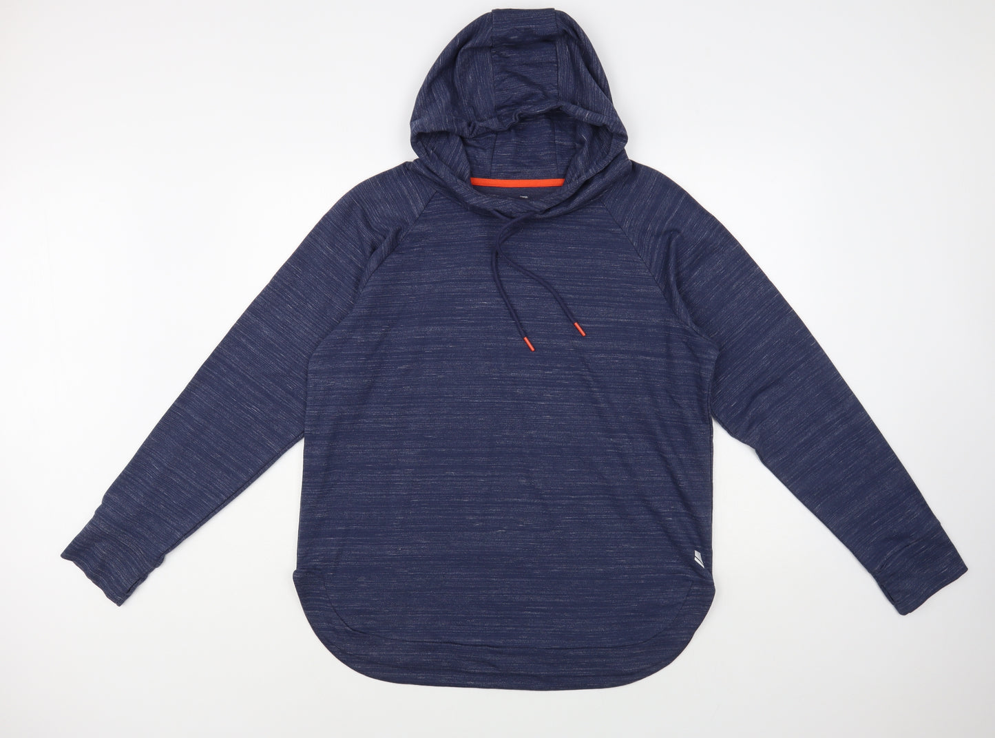 George Womens Blue Cotton Pullover Hoodie Size XL Pullover