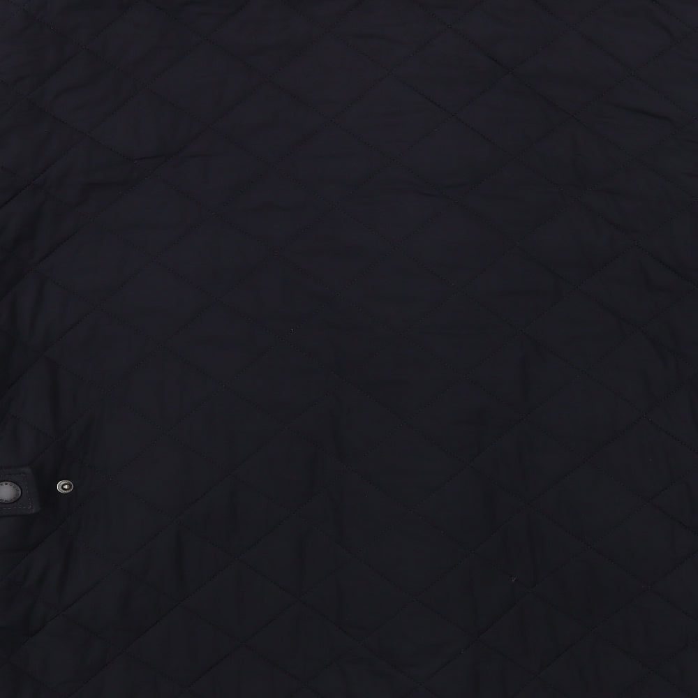 Barbour Mens Blue Quilted Jacket Size XL Zip