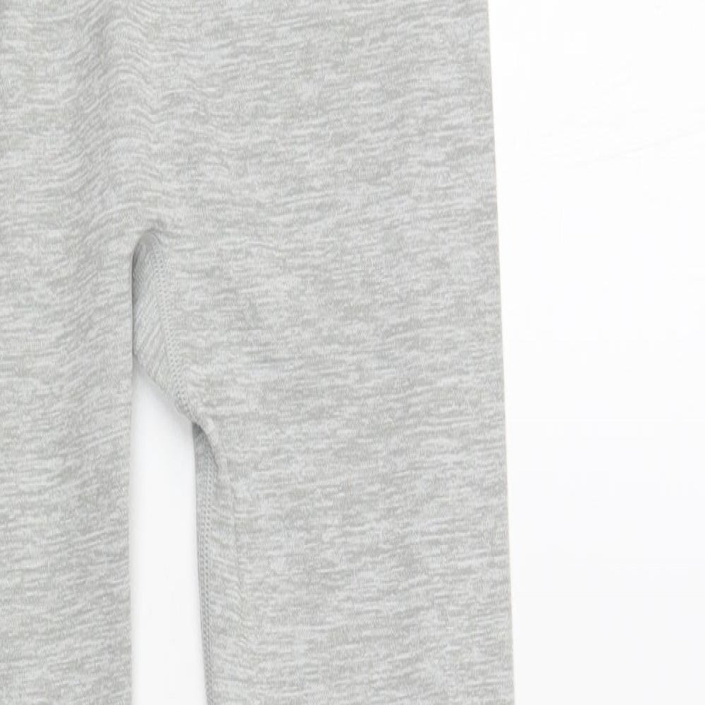 Primark Womens Grey Nylon Compression Leggings Size S L27 in Regular Pullover