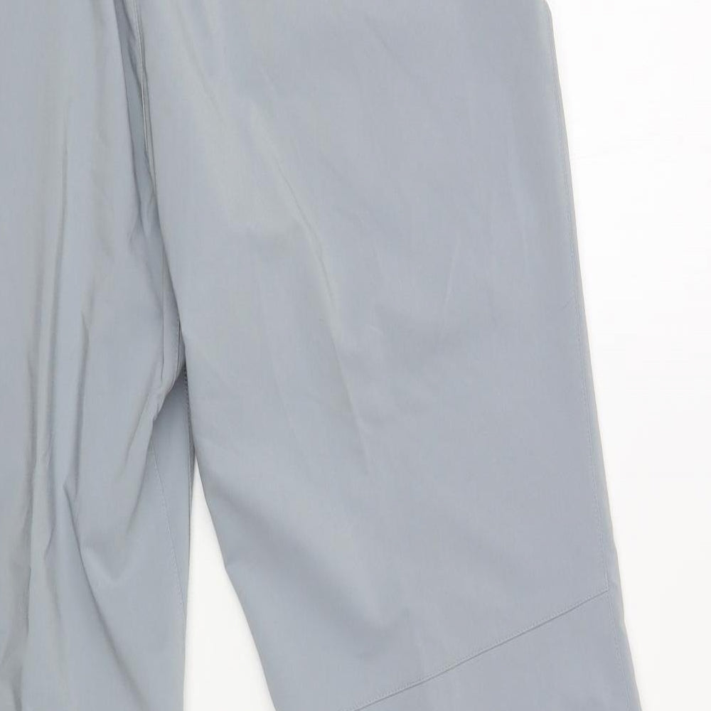 Nike Mens Grey Polyester Trousers Size 38 in L30 in Regular Snap - Golf Trousers