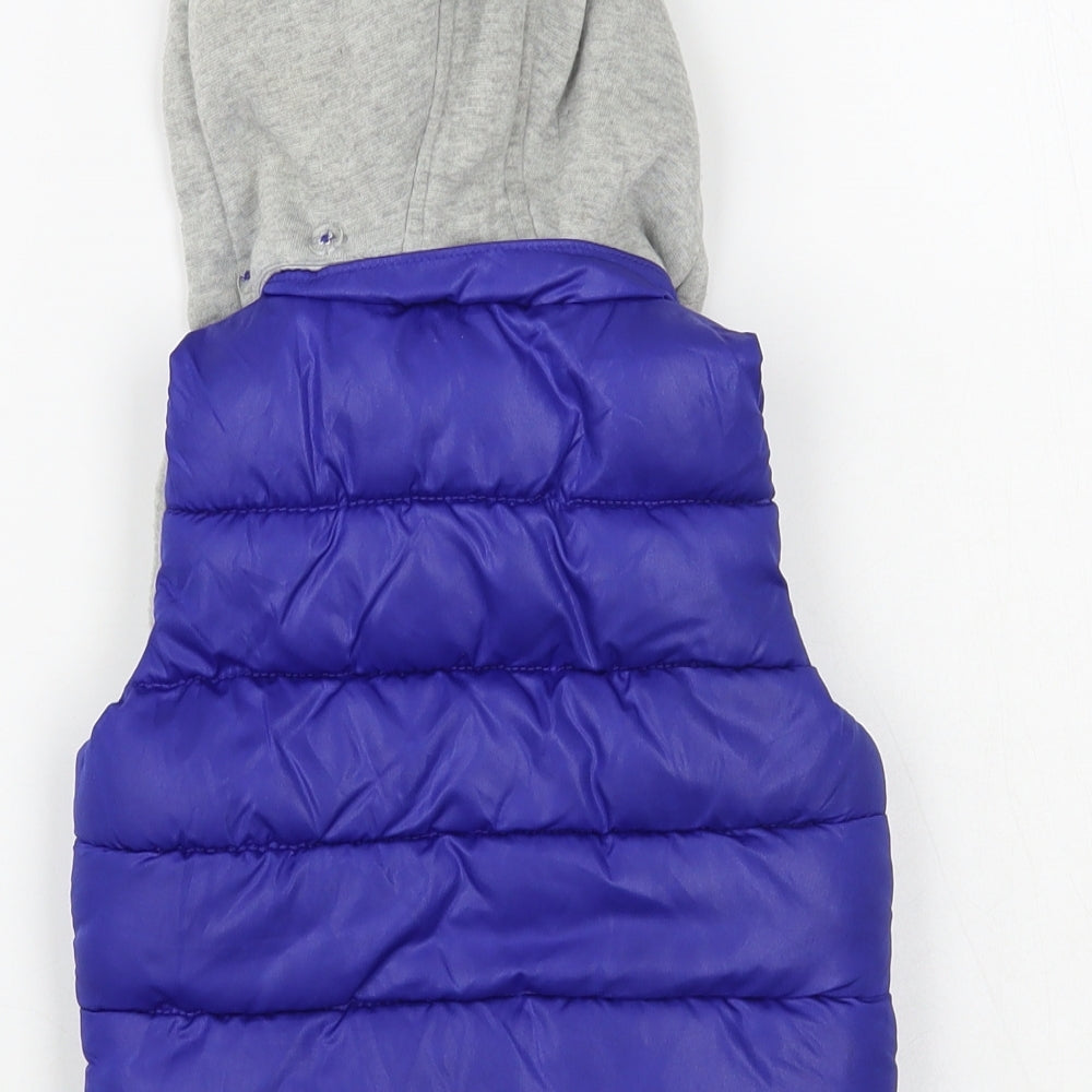 Primark Baby Blue Gilet Jacket Size 9-12 Months Zip