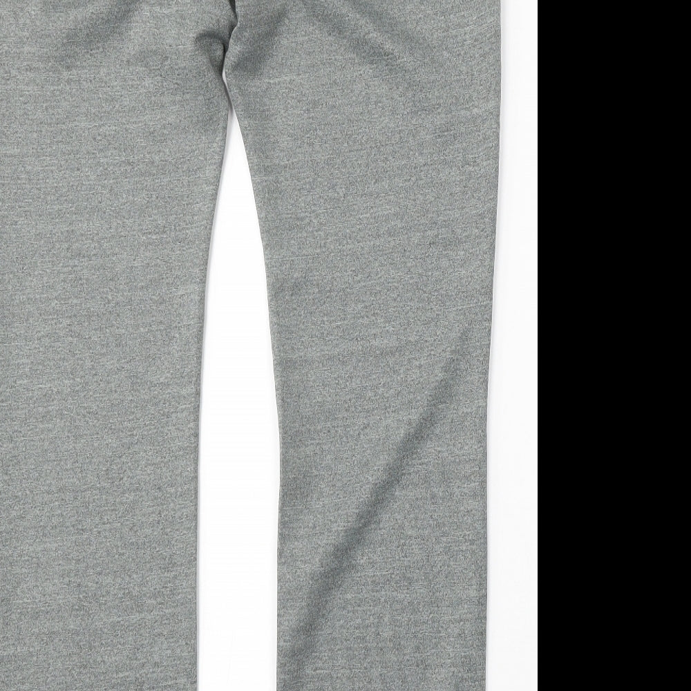 11 degrees Mens Grey Polyester Jogger Trousers Size L L30 in Regular