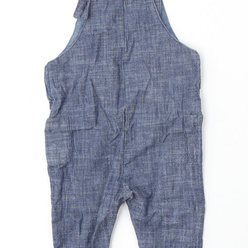 NEXT Boys Black Cotton Dungaree Outfit/Set Size 9-12 Months Button - Boats