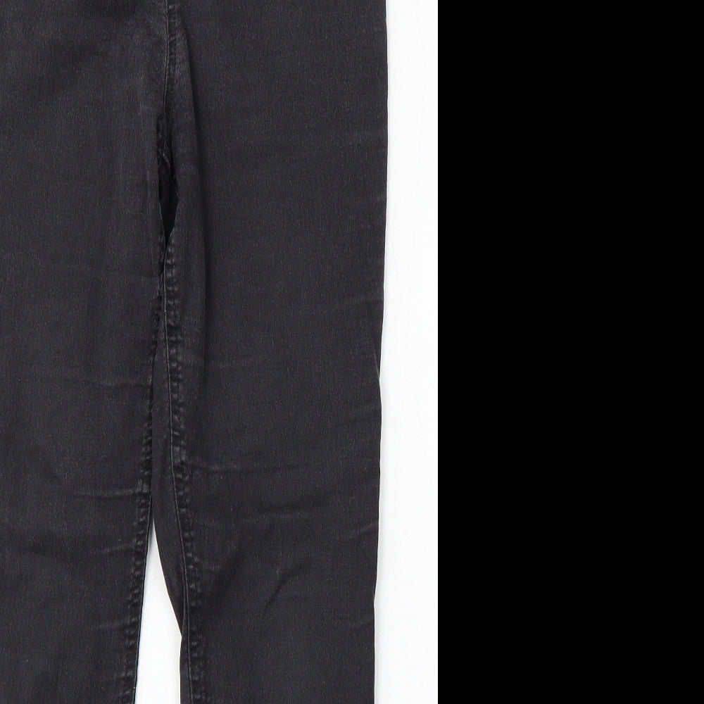 F&F Womens Black Cotton Jegging Jeans Size 14 L29 in Regular