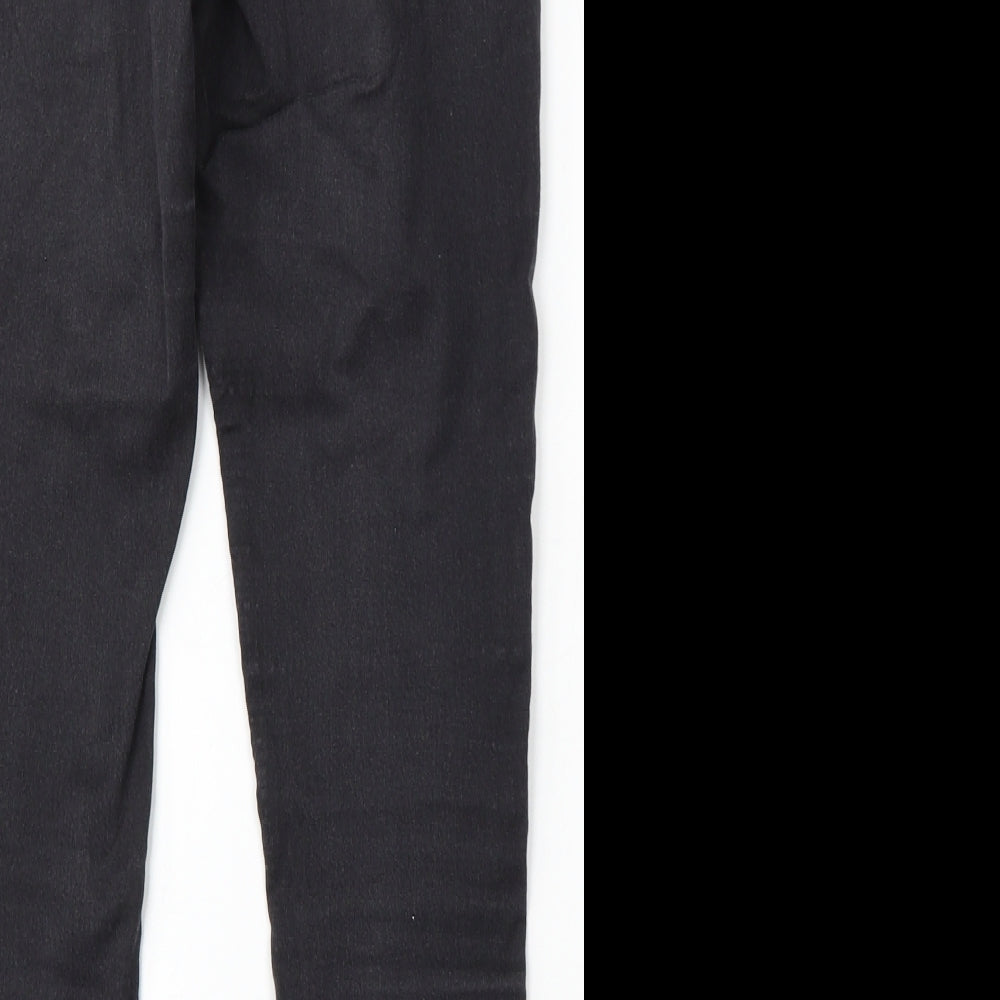 F&F Womens Black Cotton Jegging Jeans Size 14 L29 in Regular