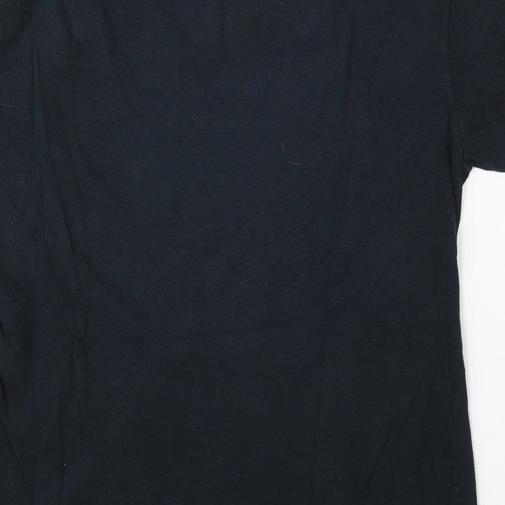 Led Zepelin Mens Black Cotton T-Shirt Size M Round Neck - Led Zepelin Live