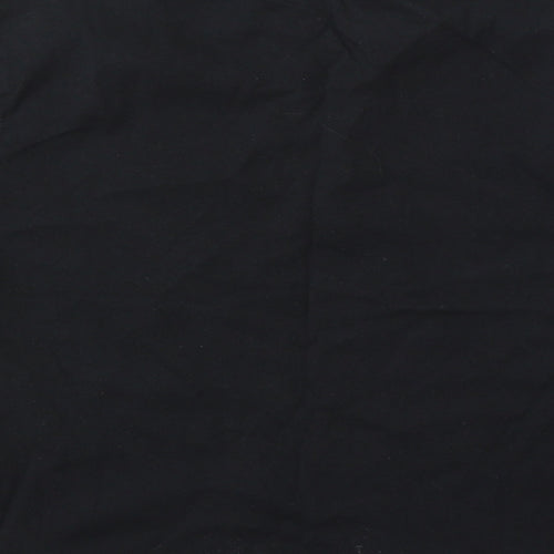 Miss Evie Girls Black Cotton Basic T-Shirt Size 9-10 Years Round Neck