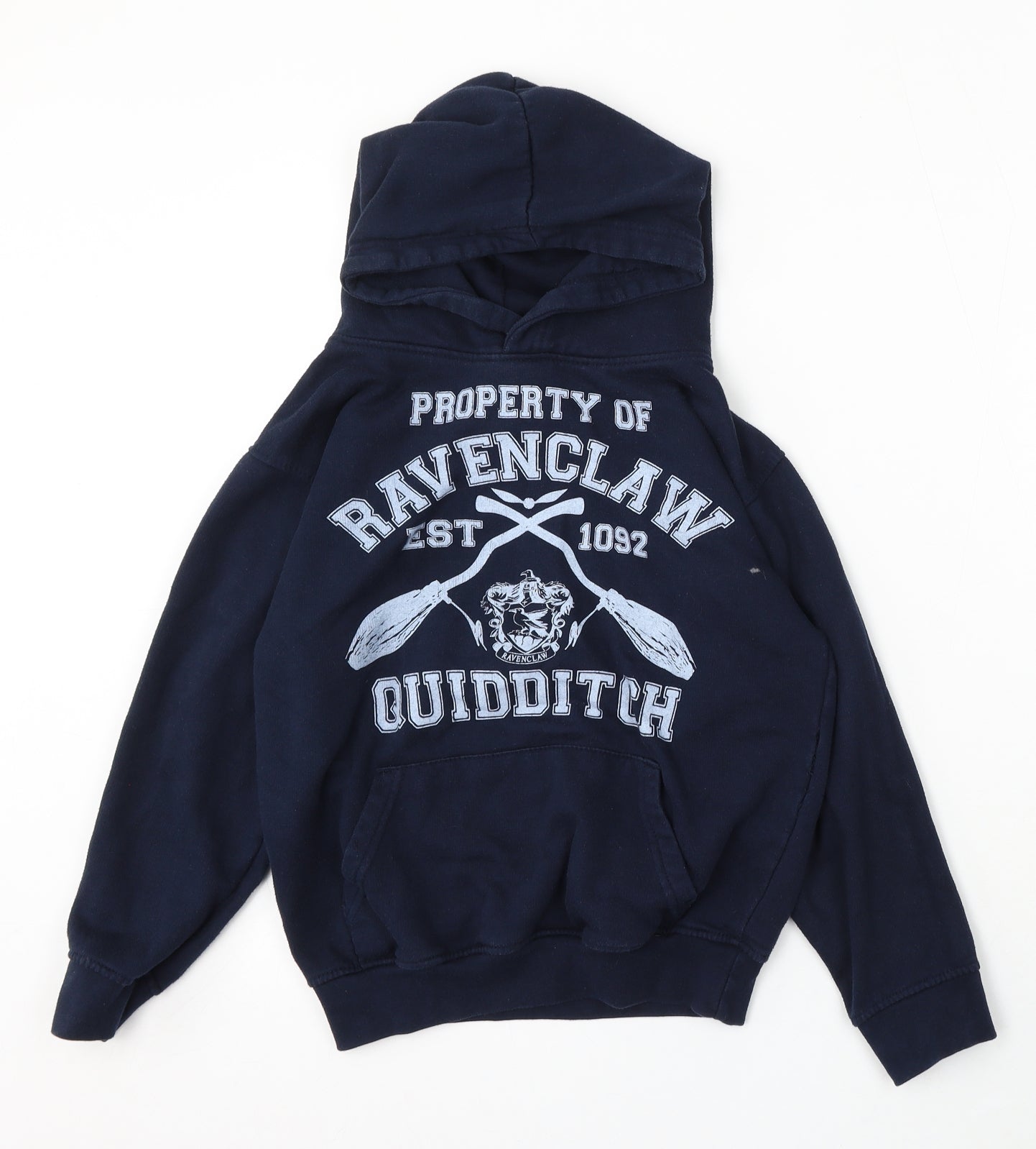 Uneek Girls Blue Polyester Pullover Hoodie Size 9-10 Years - Harry Potter