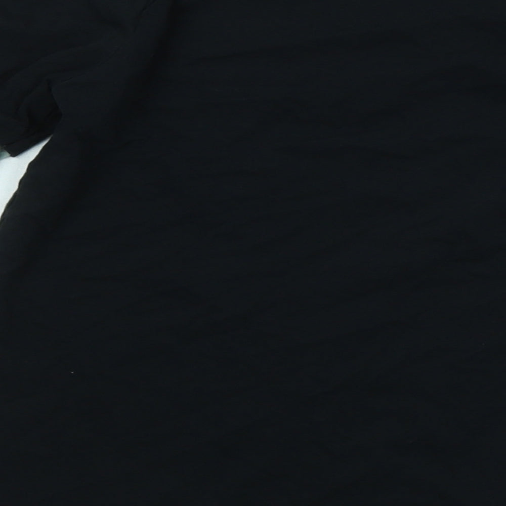 F&F Boys Black Cotton Basic T-Shirt Size 11-12 Years Round Neck - Gaming
