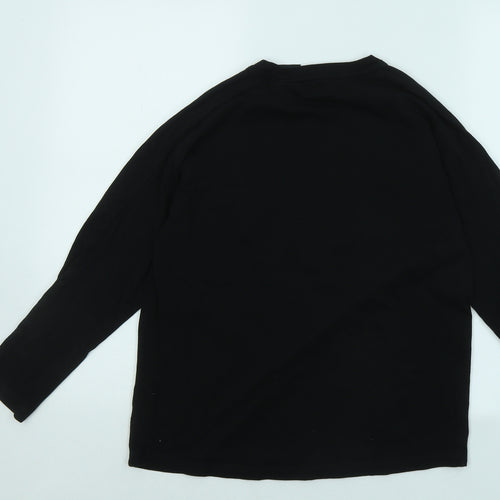 Zara Boys Black Cotton Basic T-Shirt Size 11-12 Years Round Neck - Ninja Get That Dub!