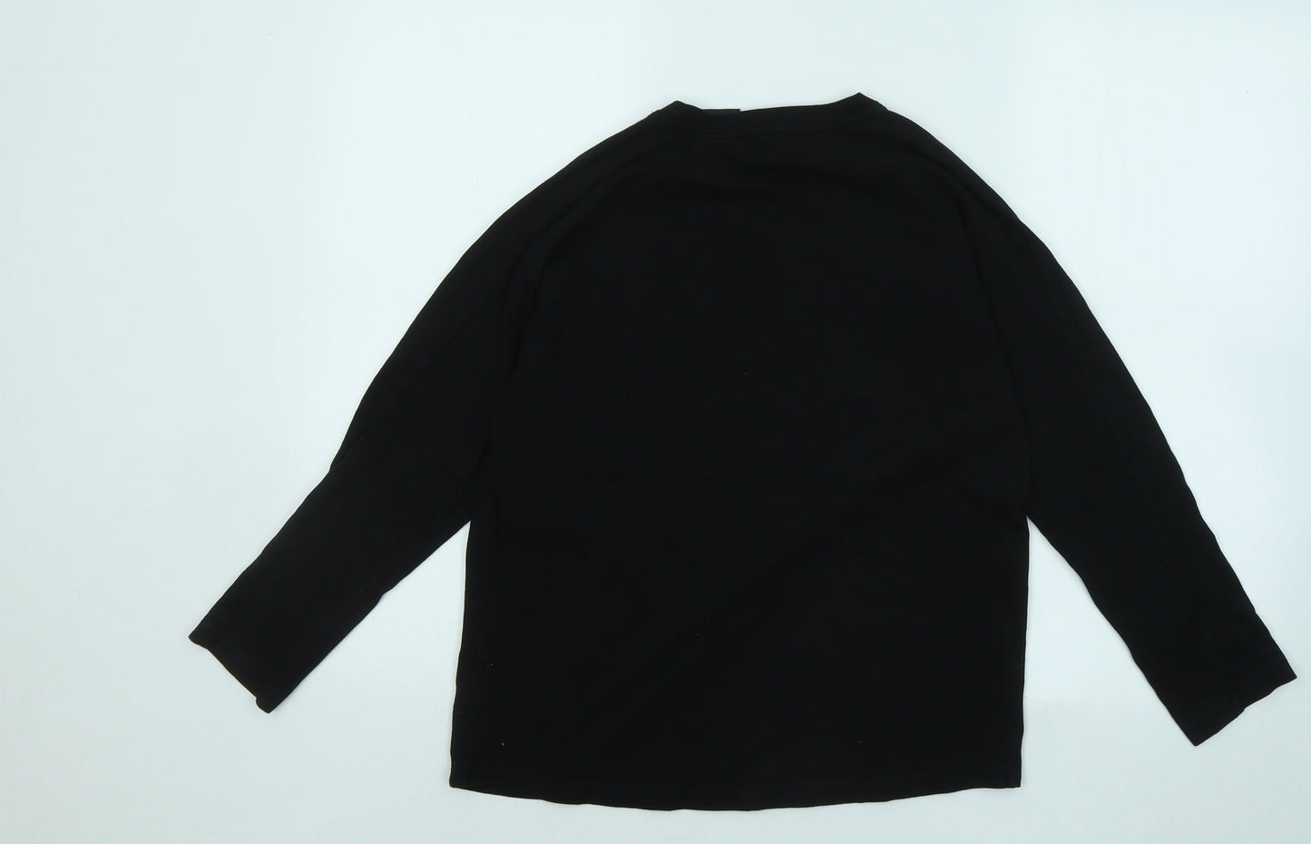 Zara Boys Black Cotton Basic T-Shirt Size 11-12 Years Round Neck - Ninja Get That Dub!