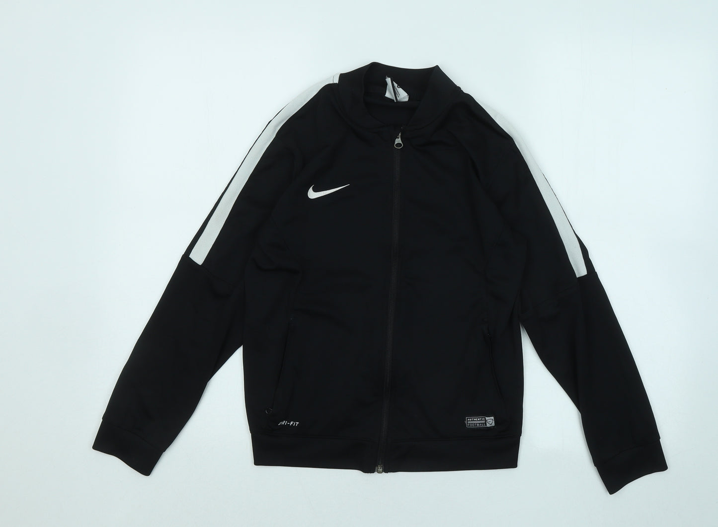 Nike Boys Black Jacket Size 10-11 Years Zip