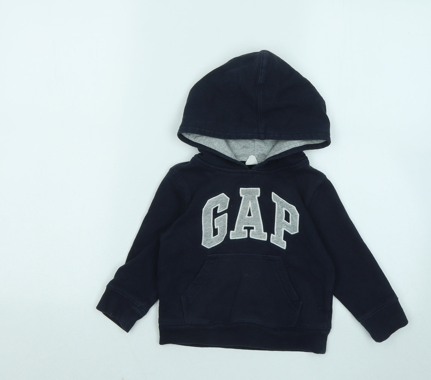 Gap Boys Blue Cotton Pullover Hoodie Size 2 Years