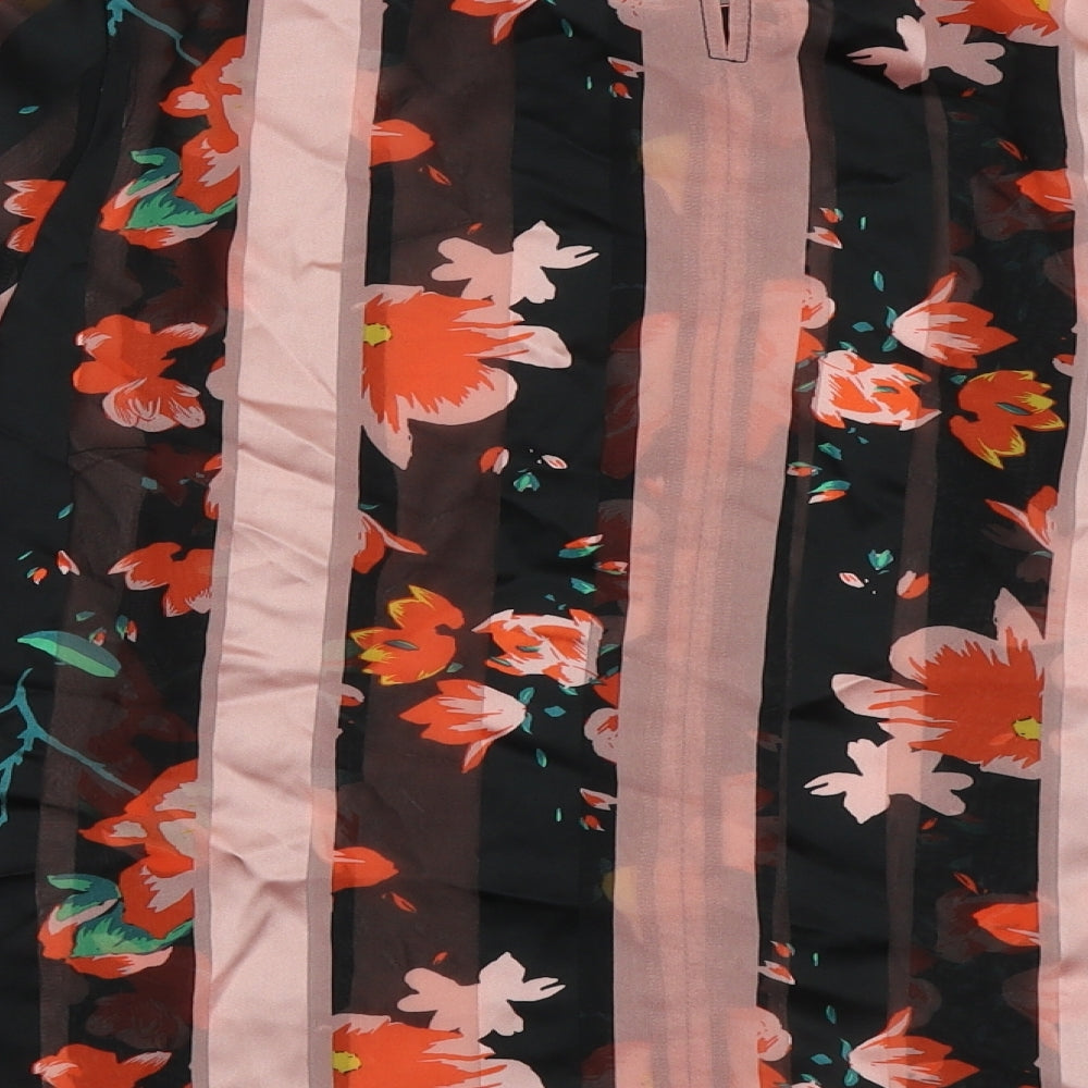 Very Womens Multicoloured Floral Polyester Basic Blouse Size 18 Round Neck