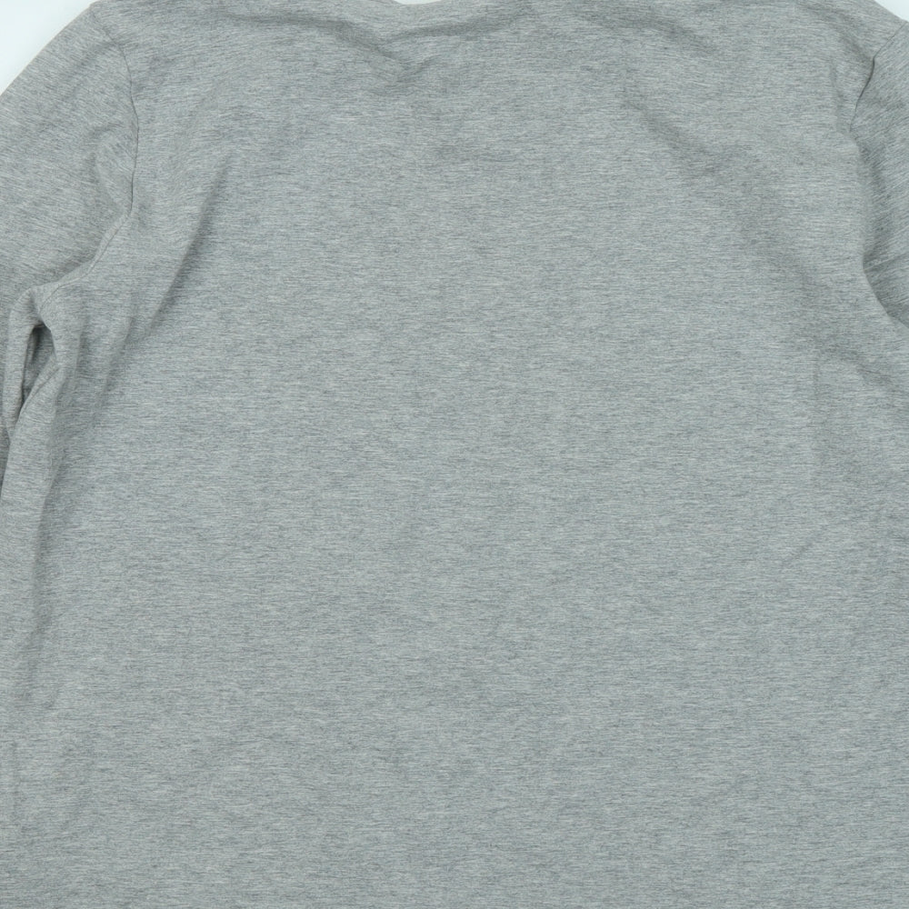 adidas Womens Grey Cotton Pullover Sweatshirt Size 18