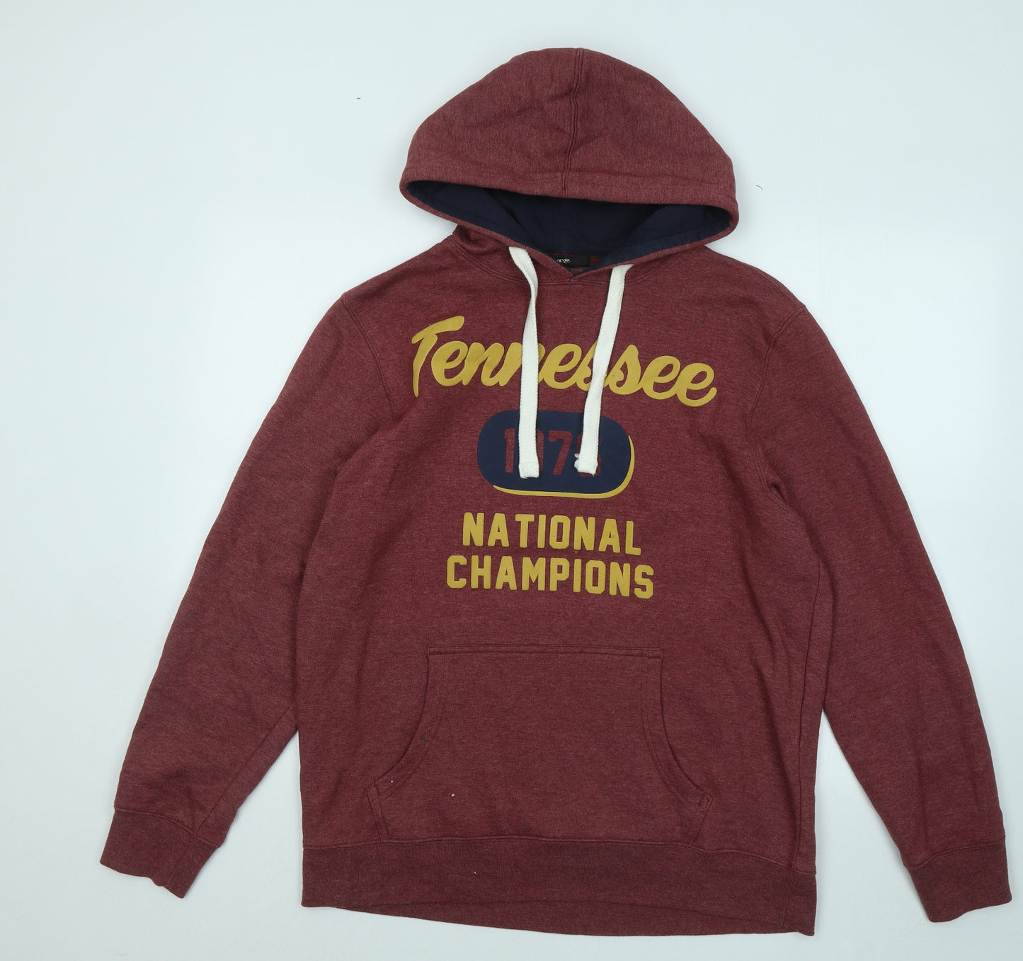 George Mens Red Cotton Pullover Hoodie Size M - Tennessee National Champions
