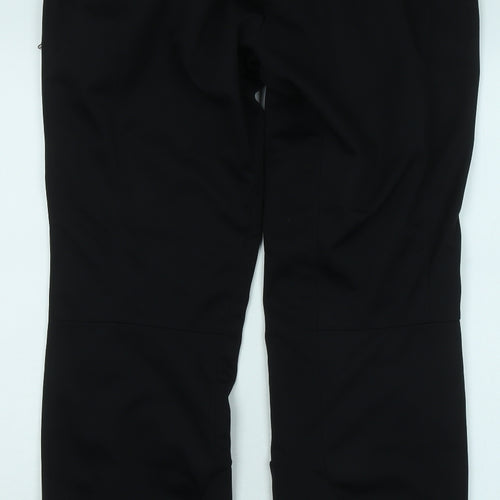 Trespass Mens Black Polyester Trousers Size XL L30 in Regular Zip - Outdoor