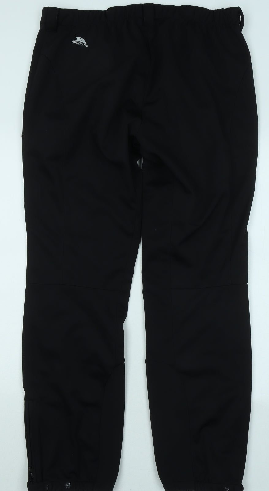 Trespass Mens Black Polyester Trousers Size XL L30 in Regular Zip - Outdoor