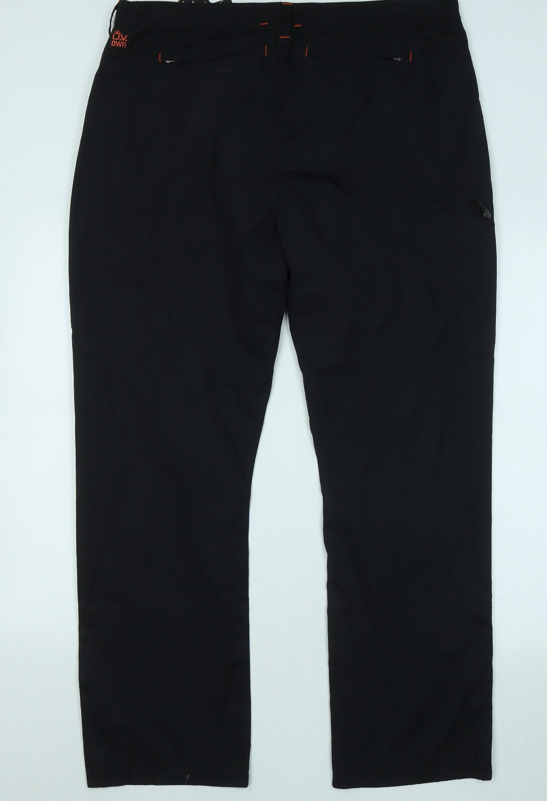 Trespass Mens Black Polyester Trousers Size 2XL L29 in Regular Zip