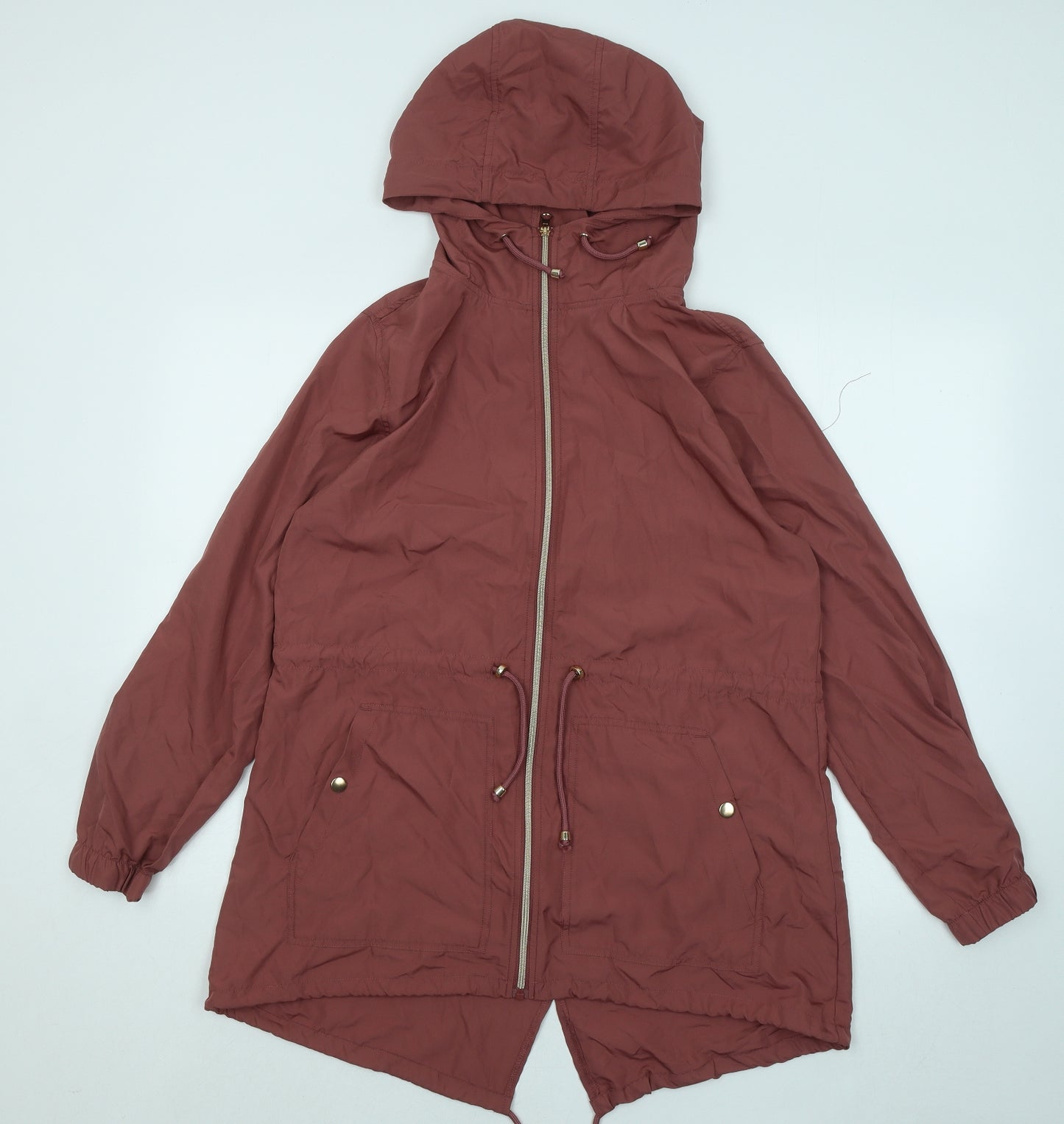 Primark Womens Purple Rain Coat Coat Size 10 Zip