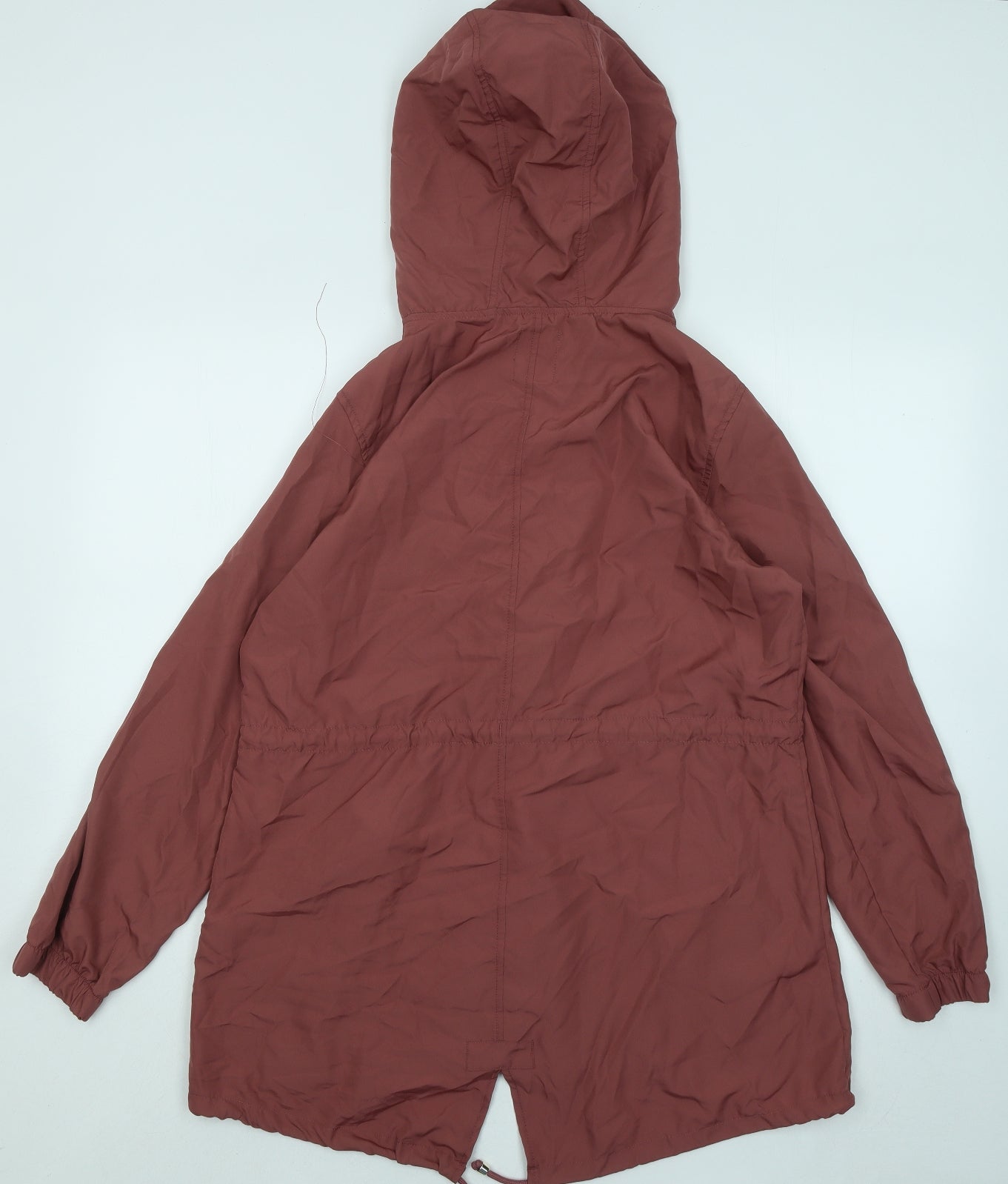 Primark Womens Purple Rain Coat Coat Size 10 Zip