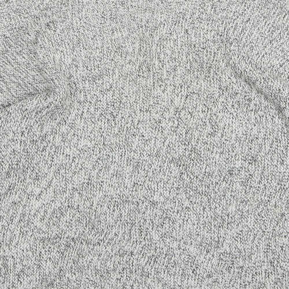 H&M Womens Grey Round Neck Cotton Pullover Jumper Size S