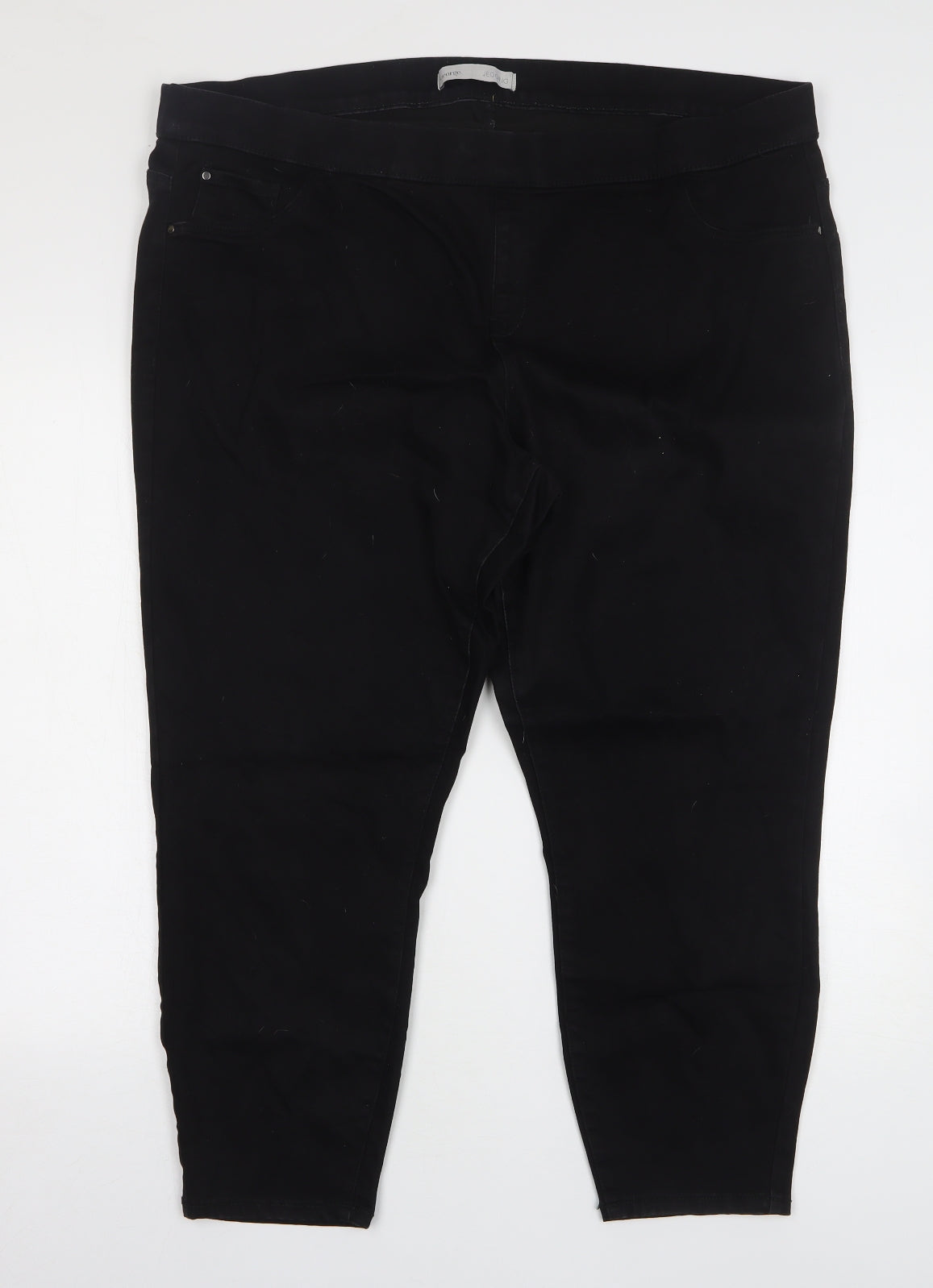 George Womens Black Cotton Jegging Jeans Size 24 L26 in Regular